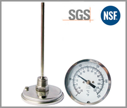 SP-H-18, axial industrial thermometer